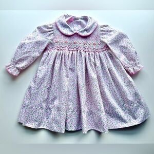 Floral Pink Kids Dress